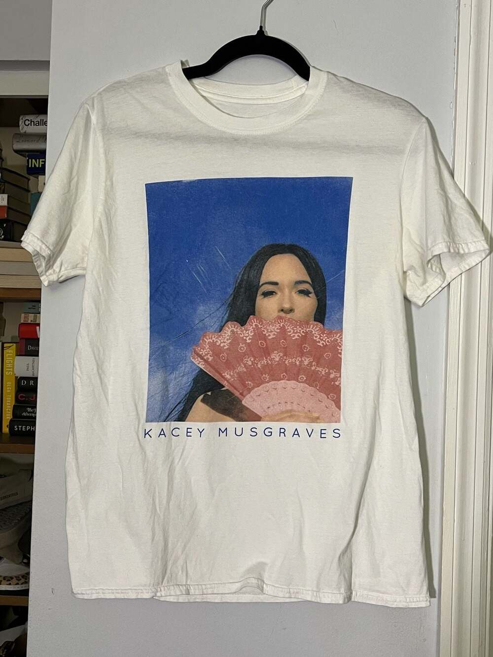 Kacey Musgraves Graphic Portrait Fan T-Shirt White